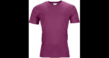 Fusible Systems - Heren Actief James and Nicholson T-Shirt met V-Hals (Paars)