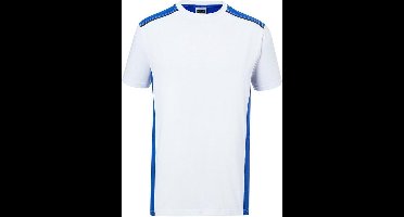 Fusible Systems - Heren James and Nicholson Workwear Level 2 T-Shirt (Wit/Blauw)