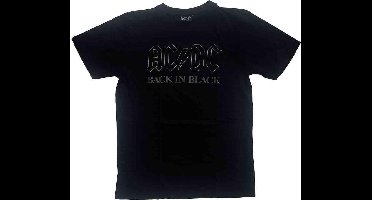AC/DC - Back In Black Heren T-shirt - L - Zwart