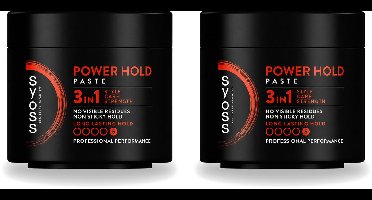2 x SYOSS - Power hold 150 ml - Haarpaste - Sterke Fixatie - 150ml - Voordeelverpakking - 2 stuks