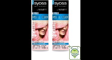 2 x Syoss Color Blond Pastel Touch P1 Pastel Rose - Haarverf Spray - Pastel Rose - Grootverpakking - Haarverf Spray - Pastel Rose - Blond - Salonkwaliteit - Haarverlichting