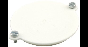 Attema Lasdoosdeksel - Blinddeksel met Schroeven - Rond Model - Beschermingsklasse IP40 - Diameter 62 mm - Diepte 5 mm - Vervaardigd uit Kunststof - Geschikt voor Toepassing Binnenshuis - Kleur Crème