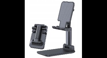 Opvouwbare Telefoon & Tablet Standaard - Verstelbaar & Draagbaar - Zwart