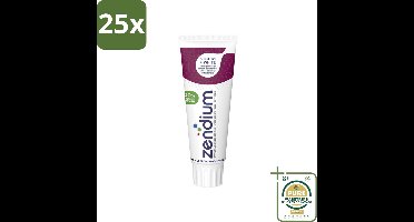 25 x Zendium - Tandpasta - Sensitive+ White - 75 ml - Grootverpakking - Tandpasta - Sensitive+ White - Zendium - Tandpasta Sensitive - Tandpasta Voor Gevoelige Tanden
