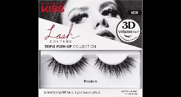 KISS Push-Up Brassiere - Gouden 3D Effect - Dikke Kunstmatige Wimpers op Band, 1 Paar