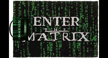 Pyramid International The Matrix Deurmat Enter The Matrix 40 x 60 cm Zwart/Groen