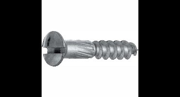 Houtschroef DIN 95 (4 stuks) 4,0x30 mm glans chroom