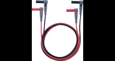 testo 0590 0014 Veiligheidsmeetsnoerenset Stekker 4 mm Stekker 4 mm 1.00 m Zwart, Rood 1 stuk(s)