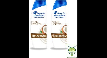 2 x Head & Shoulders - Shampoo - Intense Hydration - 100% Roosvrij - 300 ml - Grootverpakking - Vaatwasstrips - Anti-roos Shampoo - Hoofdoorzaak Roos - Kokosolie Shampoo - Hoofdhuidhydratie - Microbioom Balans