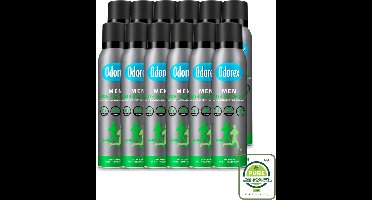 12 x Odorex Men - Deodorant Spray - Fresh Protection - Sportief & Fris - 150 ml - Grootverpakking - Zweetvermindering - Frisheid - Sportieve Geur - Mannelijke Deodorant - Zweetbescherming