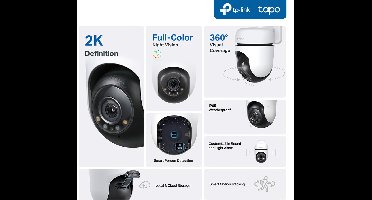 TP-LINK Tapo - Beveiligingscamera - 360° Draaibaar - Nachtzicht - Waterbestendig