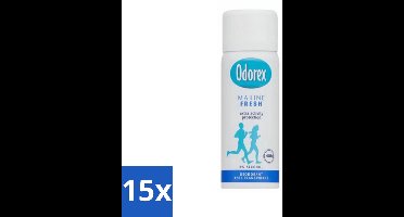 15 x Odorex - Deodorant Spray - Mini Marine Fresh - Fris & Compact - 50 ml - Deodorant Spray - Marine Fresh - Anti-Geur - Anti-Zweet - Compact Deodorant