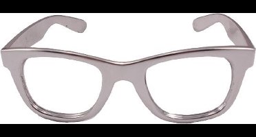Folat - Feestbril - Metallic Zilver