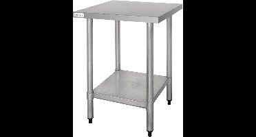 Vogue RVS werktafel zonder achteropstand 90x60x60cm