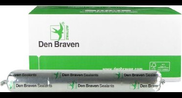 Zwaluw Hybriseal-2PS beglazingskit - 600 ml worst - grijs KOMO - voor beglazing hout en kunststof