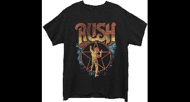 Rush - Starman Heren T-shirt - M - Zwart