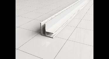 Wiesbaden Slim Hoekprofiel Douchewand 200 cm - Mat Wit