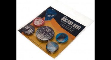 Pyramid International Doctor Who Pin-Back Buttons 5-Pack Exterminate Pins & Brooches