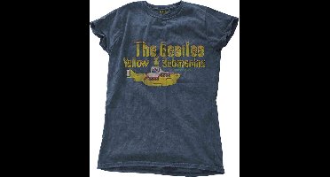 The Beatles - Yellow Submarine Nothing Is Real Dames T-shirt - L - Blauw