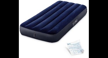 Opblaasbare Luchtmatras – luchtbed – slaapmat – luchtbedje – campingmatras – 191x76x25 cm – duurzaam PVC met fluwelen bovenkant