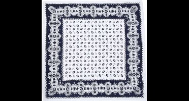 Vangelderen Van Gelderen boerenzakdoek Koffieboon - 55x55 cm - Zakdoeken katoen - Donkerblauwe zakdoeken