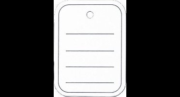 Sigel prijskaartjes 40x50 mm met ponsing gelinieerd doos van 500 stuks