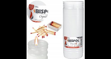 Bispol Ognik WP7 Paraffine Grafkaars - 6,5 Dagen Brandduur
