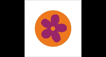 Sticker bloem – 39 mm – 250 st