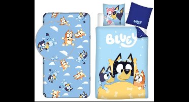 Bluey slaapkamerset; dekbedovertrek en hoeslaken