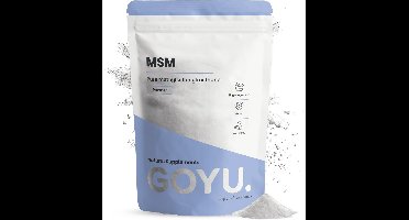 GOYU MSM Poeder (Methylsulfonylmethaan) 60 gram - Pure MSM poeder - Vegan - Zonder toevoegingen - Lab getest - 30 dagen voorraad per zakje