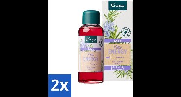 2 x Kneipp - Badolie - Rozemarijn - Voor nieuwe energie - 100 ml - Kneipp Bad Olie - Rozemarijn Bad - Energie Boost - Verkwikkend Bad - Stress Verlichten
