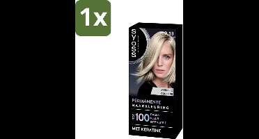 1 x SYOSS - Coloration 9-53 Silver Blush - Haarverf - Grijsdekking - Vermindert Haarbreuk - Haarverf - Permanente Haarkleuring - Grijsdekking - Haarverf Grijs - Haarverf 9-53