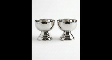 vtwonen - Coupes - Zilver - Metaal - Set van 2 - 7 cm