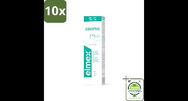10 x Elmex Tandpasta Sensitive Original 75 ml - Grootverpakking - Gevoelige Tanden - Tandpasta - Aminfluoride - Cariës - Tandgevoeligheid