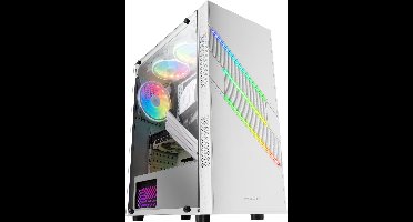 ATX Semi-tower Box Mars Gaming Mc-U3 White ARGB