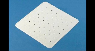 Adhome Douchematje wit rubber antislip - 54 x 54 cm