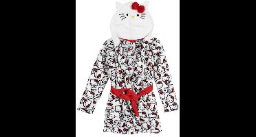 Hello Kitty Badjas – Meisjes & Dames – Zachte Fleece met Capuchon – Warm & Comfortabel – Officieel Sanrio
