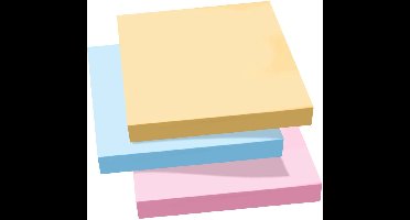 TOPWRITE, Set van 3 Herpositioneerbare Plaknotities, Meerkleurig