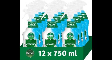 Dettol Allesreiniger Spray Cotton 750ml - 12 Stuks - Voordeelverpakking