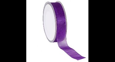 Paars Organza lint – 15 mm × 50 m – Organza