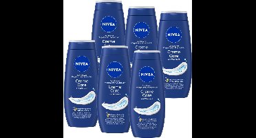 NIVEA Crème Care Douchecrème - NIVEA Geur - Hydraterende Body Wash - Voordeelverpakking - 6 x 250 ml