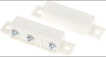 Velleman Magneetcontact voor ramen en deuren, tegen inbrekers en indringers, NC/NO, ABS-behuizing, wit