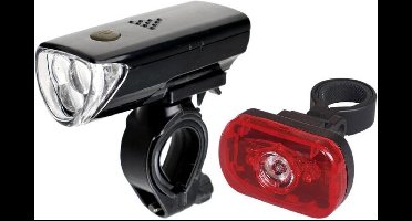 ProX Fietsverlichtingsset Koplamp en Achterlicht met batterijen - LED Fietsverlichting