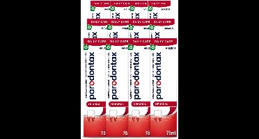 12 x Parodontax - Tandpasta - Original - Versterkt Tandvlees & Verwijdert Tandplak - 75 ml - Voordeelverpakking - 12 stuks