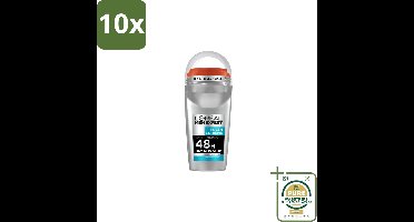 10 x L’Oréal Paris Men Expert – Deodorant Roller – Fresh Extreme 48H – 50 ml - Wasstrips - Anti-transpirant - Deodorant Roller - Ice Effect - Frisheid - Zweetbestrijding