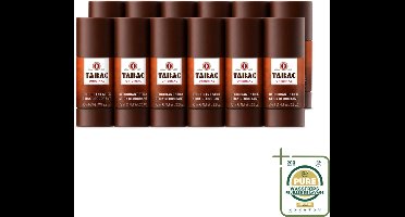 12 x Tabac Original - Deodorant Stick - Langdurige frisheid - 75 ml - Wasstrips - Deodorant Stick - Langdurige Frisheid - Zweetbescherming - Pittige Geur - Mannelijke Geur