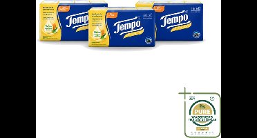 3 x Tempo – Zakdoekjes – Soft & Sensitive - Wasstrips - Zakdoekje - Gevoelige Neus - Verkoudheid - Allergie - Gevoelige Huid
