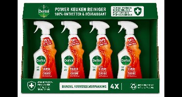 Dettol Allesreiniger Spray Power & Fresh - Keuken - 500ml x4