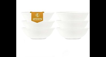 vtwonen - Saladekommen - Porselein - Wit - 23 cm - Set van 2