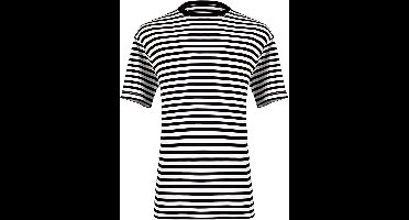 Shirt Gestreept - Unisex - Carnaval - Korte Mouw - Zwart-Wit - Maat S